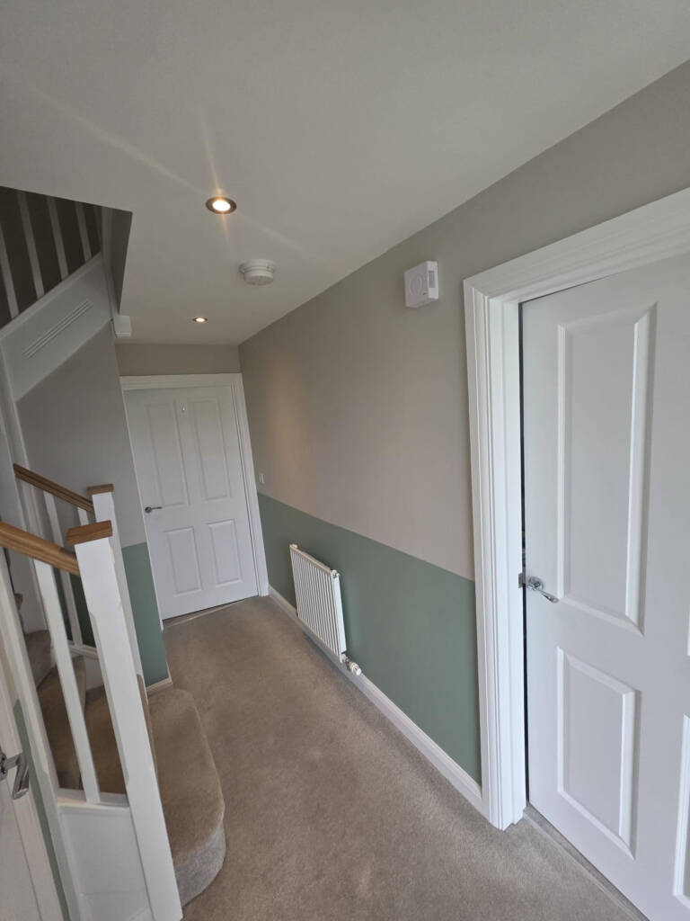 Interior painting in a hallway